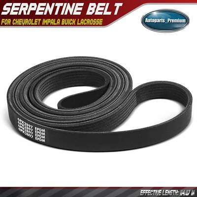 Cinturón serpentino de 114,07 pulgadas para Chevrolet Impala 2006-2009 Buick LaCrosse Pontiac Foto 1 de 4