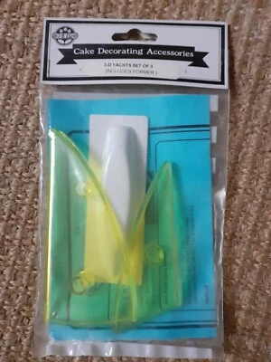 JEM 3-D Yachts 3 Set Cutters for Sugarcraft - Image 1 of 2