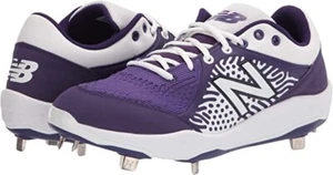 New Balance mens 3000 V5 Metal Baseball Shoes Cleats Size 15D 15 Purple White - Picture 1 of 8