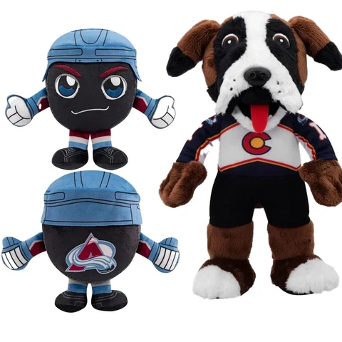 Bleacher Creatures Colorado Avalanche Bundle: Bernie 10" Plush & Avalanche Puck Cover