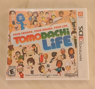 MINTY Tomodachi Life Nintendo 3DS First Print White Label FACTORY SEALED New - Image 1 of 4