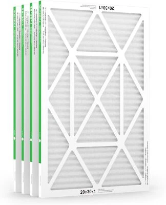 Trightfilters 20x30x1 MERV-8 Air Filter Pleated for Home HVAC AC Furnace - 4pack