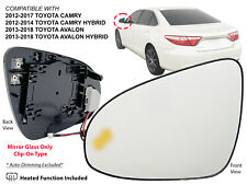 For 2012-2017 Camry 2013-2018 Avalon Mirror Glass Blind Spot Heated Driver Side