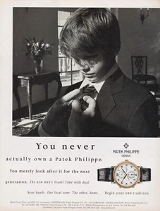 Patek Philippe Travel Time "You Never Actually Own" Original Printanzeige von 1998!! - Bild 1 von 1