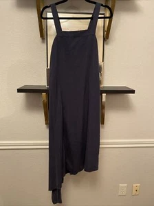 NWT - Nic + Zoe Grey Midi Asymmetrical Dress - Size Medium - Navy - Picture 1 of 9