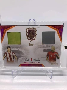 Topps Bayern Munich 125th Anniversary Franz Roth & Arjen Robben Seat Relic /33 - Picture 1 of 2