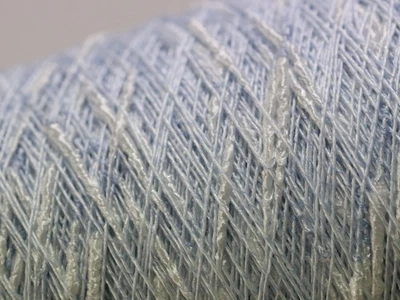 SELBA GARNE GMBH D36 (44€/kg) 250g DIAMANT NOPPEN EFFEKTWOLLE KRISTALL-BLAU (4) Zwirn Wolle Garn