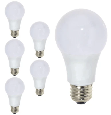 Diodesy A19 LED Blue Light 5W 80LM E26 120V 200° White Turns Blue When Lit 6Pk - Image 1 of 2