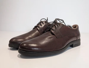 M&S Airflex Derby elegante Schuhe Herren UK 9 braun Leder totaler Komfort formell elegant - Bild 1 von 11