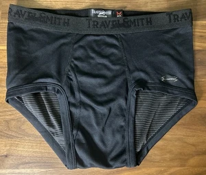Vtg Men's Travel Smith Polyester Briefs Underwear White Made In USA M Silvermax - Picture 1 of 4