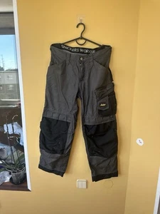 Snickers Workwear Craftsmen work Trousers Black duratwill 3312 Size 192 W33 L28 - Picture 1 of 12