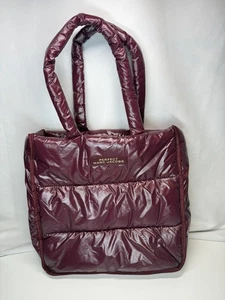 Marc Jacobs borsa tote perfetta donna bordeaux puffer nylon trapuntato tracolla vino - Foto 1 di 9