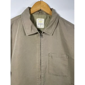 GAP Mens Small Cotton Blend Full Zip Barn Chore Jacket Beige Workwear Coat - Picture 1 of 10