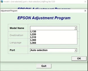 Epson L130, L220, L310, L360, L365 Ink Pad Counter Reset - Afbeelding 1 van 1