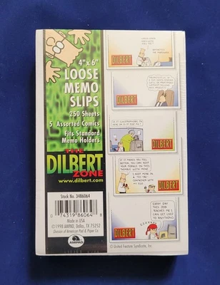 The Dilbert Zone Vintage 1998 4" x 6" Loose Memo Slips 250 Sheets NEW & Sealed - Image 1 of 4