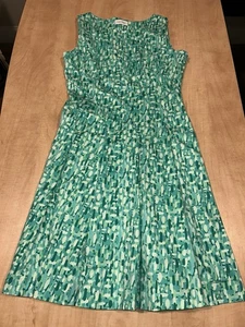 calvin klein kleid grün Muster ärmellos - Bild 1 von 4