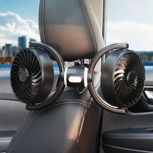 3 Wind Speeds Car Seat Fan 3 Speed Fan 360-degree Adjustment Five-leaf Turbofan - Picture 1 of 10