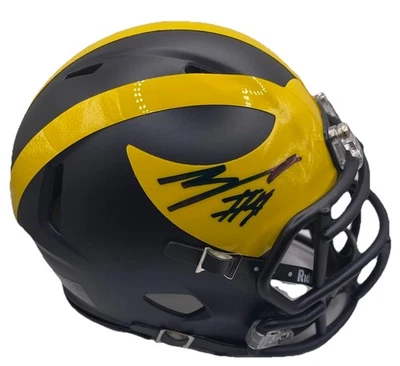 ANDREW MARSH AUTOGRAPHED SIGNED MICHIGAN WOLVERINES MINI HELMET PSA/DNA - Image 1 of 2