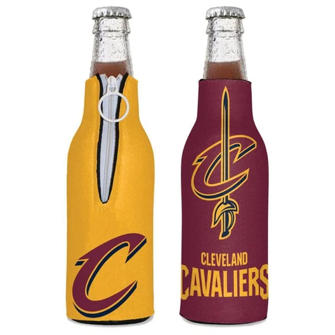 Cleveland Cavaliers 12oz Two Sided Bottle Cooler [NEW] Can Holder Foam Koozie Cover