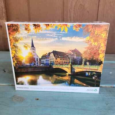 Colorcraft Strasbourg Sundown Jigsaw Puzzle 1000 piece Scenic France COMPLETE  - Image 1 of 4