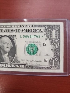 Serie 2017A San Francisco District L Star Note L06434762* 500K Hoja Billete Funcionamiento - Imagen 1 de 4