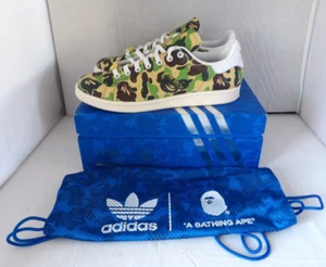 NIB Authentic ADIDAS STAN SMITH BAPE 30 Camo Leather Men's Shoes 11 M Unisex - Picture 1 of 14