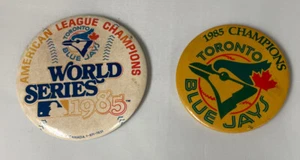 Lot 2 Toronto Blue Jays 1985 World Series American League Champion Pins - Picture 1 of 4