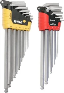 WIHA 66982 ErgoStar Ball End Hex L-Key, Inch and Metric, 22-Piece - Picture 1 of 8