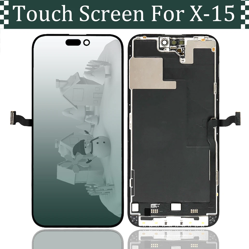Lote de pantalla táctil LCD para iPhone XS XR 11 12 13 14 15 Pro Max 16 Plus OEM Foto 1 de 4