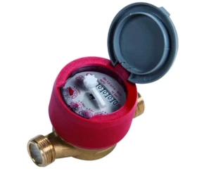 CONTATORE ACQUA CALDA 90° GIOANOLA 1/2" CAC1/2 22mm - Foto 1 di 2