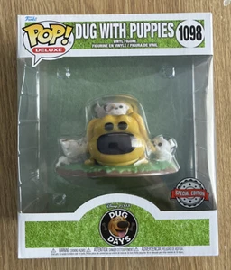 Dug Days Dug with Puppies Exclusive Pop! Deluxe Figure #1098 - Picture 1 of 7