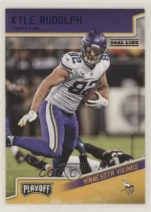 2018 Panini Playoff Blue Goal Line KYLE RUDOLPH #124 Minnesota Vikings 🏈 - Picture 1 of 1