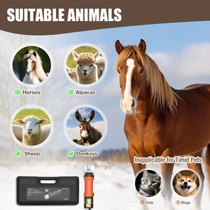 320-350w Pet Electric Animal Hair Clippers Horse Cattle Grooming Shears US - Picture 1 of 11