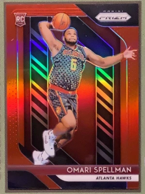 Omari Spellman 2018-19 Panini Prizm RED PRIZM Rookie RC /299 - Image 1 of 3