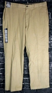 HAGGAR Premium Stretch CORD Men's Khaki Classic Fit Pants Size 40 x 29 - Picture 1 of 9