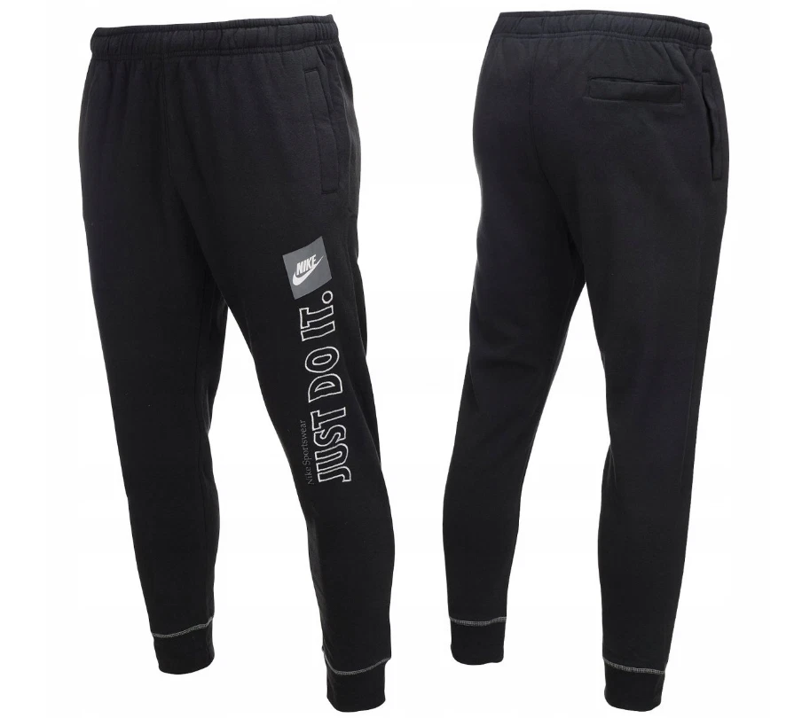 Pantalones de forro polar para hombre Nike Gym Sportswear Box Jogger Pantalones de chándal Just Do It New Foto 1 de 1