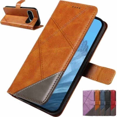 For Google Pixel 9 Pro XL 8A 7A 7 Pro Wallet Card Holder Flip Leather Case Cover - Image 1 of 4