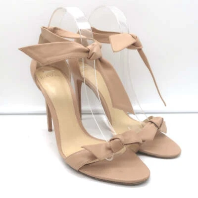 Sandalias Alexandre Birman Clarita con lazo de cuero desnudo talla 40,5 con correa en el tobillo tacones Foto 1 de 4