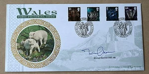 WALES PICTORIALS 1999 BENHAM FDC SIGNED BY WELSH POLITICIAN MICHAEL GERMAN - Picture 1 of 3