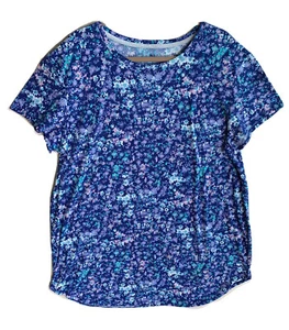 NATORI Women's Nightgown Sleep Shirt Women's Pajama Floral Short Sleeve I XL - Picture 1 of 9