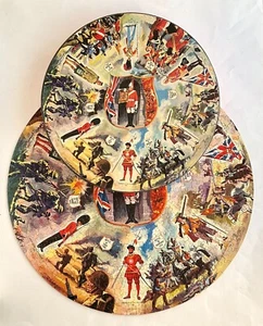Springbok Round Jigsaw Puzzle British Soldiers and Battles - Complete - Picture 1 of 3