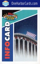 1993 Stadium Club  Baseball Card #NNO Info Card: Master Photos Series 3