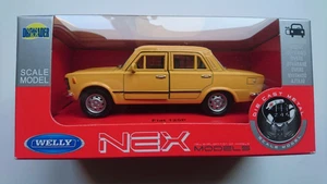 WELLY FIAT 125p YELLOW 1:34 DIE CAST METAL MODEL NEW IN BOX - Picture 1 of 6