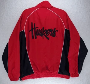 Vintage Nebraska Huskers Jacket Men’s XL Red Black Full Zip Lined 58 Sports - Picture 1 of 8