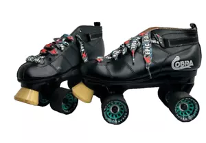 Cobra Roller Derby Skates schwarz Herren schwarz Rip Tide Rollen Low Top - Bild 1 von 9