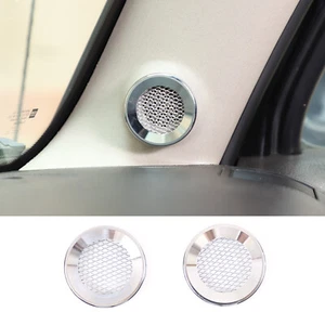 For Hummer H3 2005-2009 Interior A-Pillar Speaker Ring Trim Chrome Alloy Cover - Picture 1 of 12