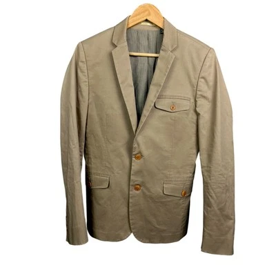 Men's Ben Sherman Plectrum Khaki Brown Blazer Sport Coat - XS - Image 1 of 4