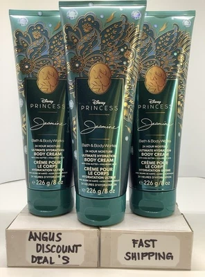 Bath & Body Works Disney Princess  JASMINE Hydration Body Cream 8oz  3 Pack - Image 1 of 2
