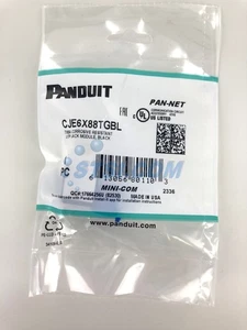 Módulo conector resistente a la corrosión Panduit CJE6X88TGBL Cat6a, negro ~STSI - Imagen 1 de 2