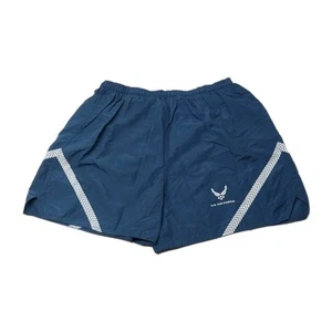 US Air Force Shorts Men XL X-Large Blue Reflect PT Physical Training Run Lined - Picture 1 of 14